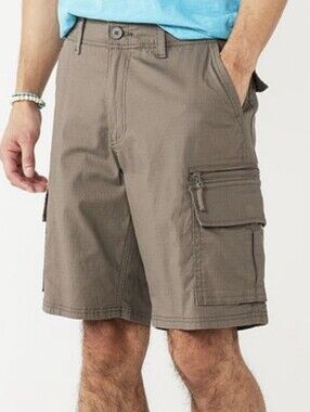 Sonoma Goods For Life Men's Ripstop Cargo Shorts Tan Beige Size 29 Good Cond